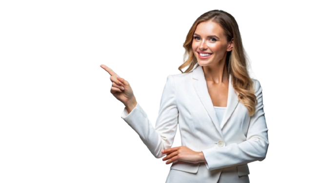 smiling-young-human-business-lady-formal-white-suit-looking-away-pointing-index-finger-aside-removebg-preview